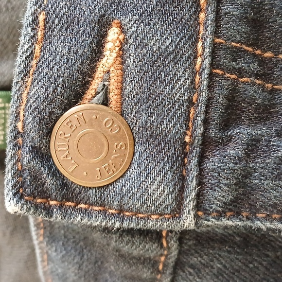 Lauren Ralph Lauren Jeans Dark Blue Full leg size 12 - Picture 6 of 6